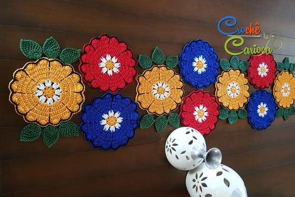 Caminho de Mesa Russo Escolha Cores 1,40 x 0,45