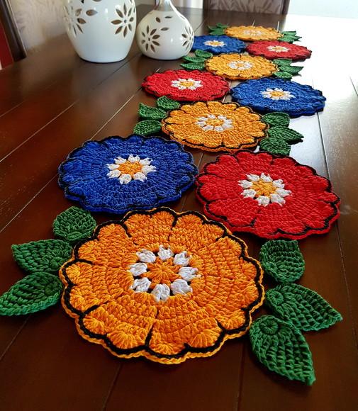 Caminho de Mesa Russo Escolha Cores 1,40 x 0,45