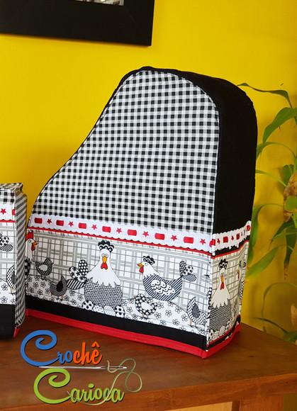 Capa Cafeteira Dolce Gusto Estruturada Patch Galinhas