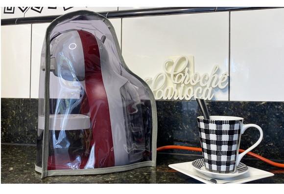 Capa de Cafeteira Dolce Gusto Mini Me Plástico Fumê Grosso
