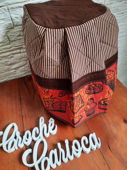 Capa para Air Fryer Patchwork Estruturada