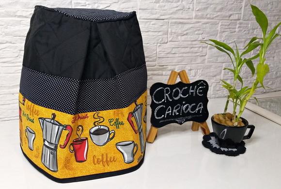 Capa para Air Fryer Walita Fritadeira Patchwork Estruturada