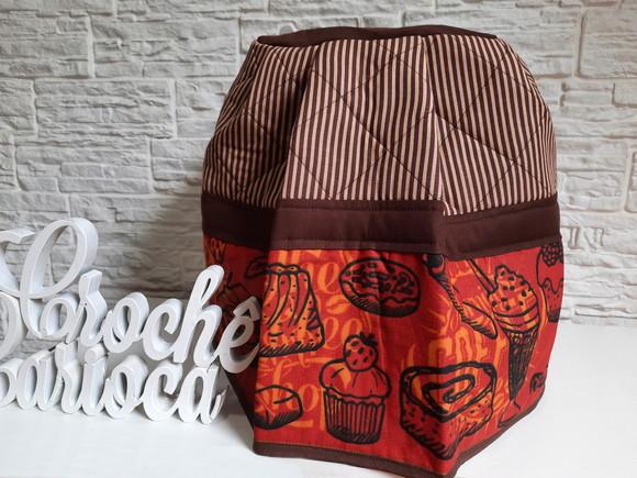 Capa para Air Fryer Patchwork Estruturada