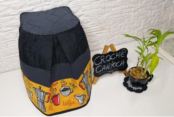 Capa para Air Fryer Walita Fritadeira Patchwork Estruturada