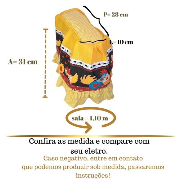 Capa para Batedeira Planetária Escolha Cores e Sob Medida