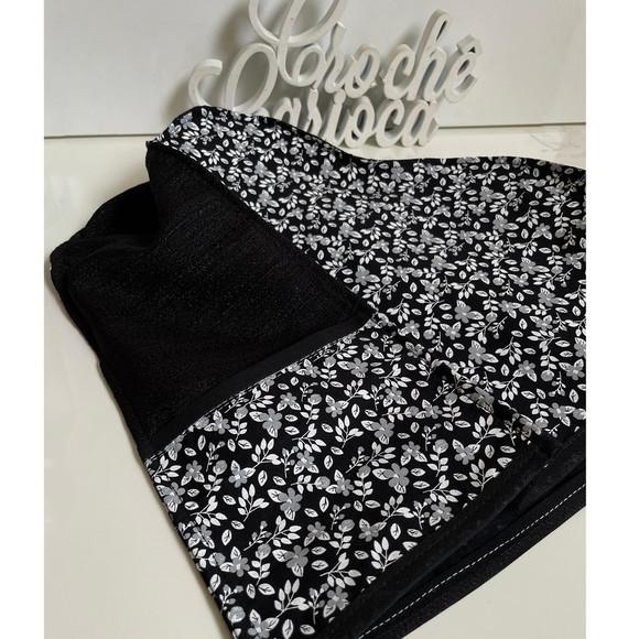 Capa para Dolce Gusto Mini Me Preto Ranhuras e Floral