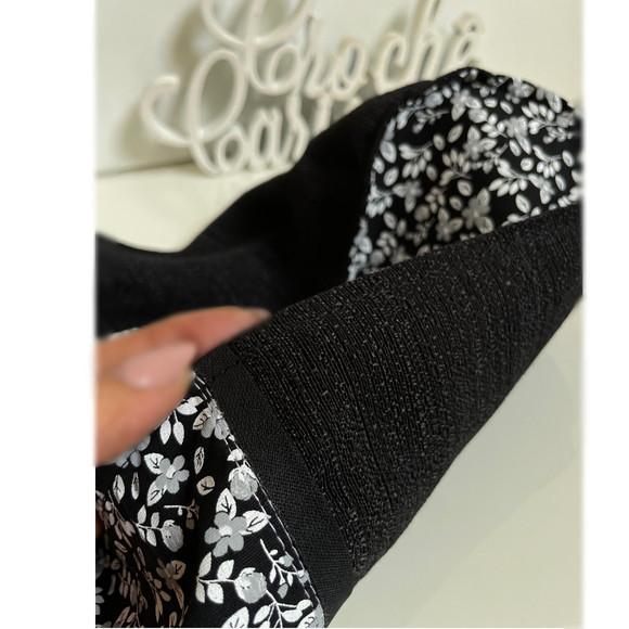 Capa para Dolce Gusto Mini Me Preto Ranhuras e Floral