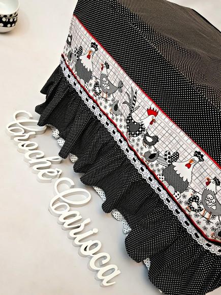 Capa para Forno Elétrico Micro-ondas Babadinhos Galinhas