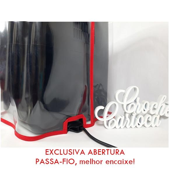 Capa para Fritadeira Air Fry Britania Oven Plástico Cristal