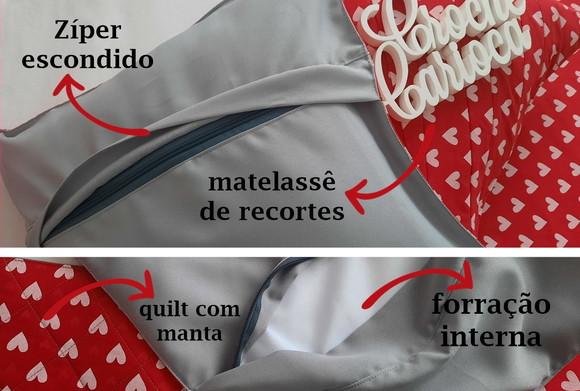 Capas Almofadas Forradas Zíper Escolha Cores e Sob Medida