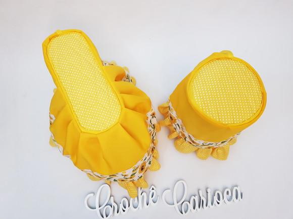 Capas Batedeira e Liquidificador Girassol Amarelo Cozinha