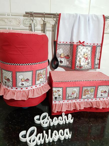 Capas para Forninho e Galão de Água Patchwork Alta Qualidade