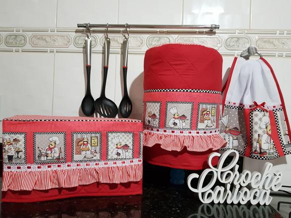 Capas para Forninho e Galão de Água Patchwork Alta Qualidade