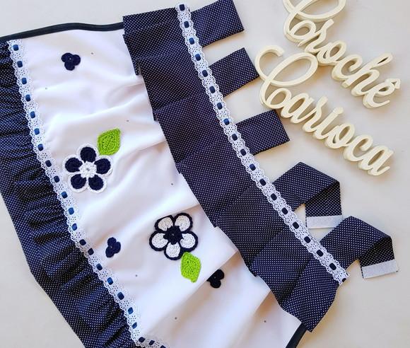 Capinha de Forno Cortininha Azul Marinho Poás