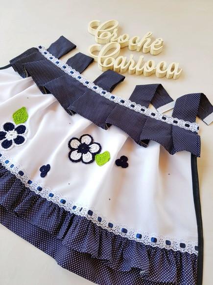 Capinha de Forno Cortininha Azul Marinho Poás