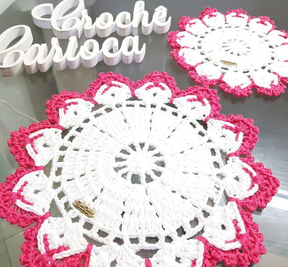 Centrinhos de Crochê Escolha Cores 2 Unidades