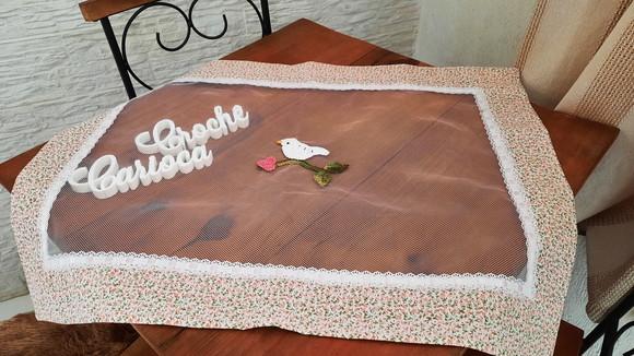 Cobre Mesa Proteção dos Alimentos Escolha Cor e Sob Medida