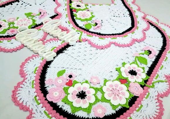 Conjunto de Banheiro Crochê Alto Padrão Escolha Cores