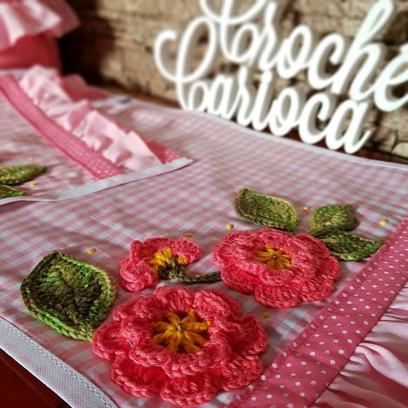 Conjunto de Cozinha Tons de Rosa - Shabby Chic