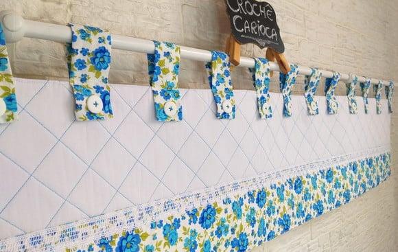 Cortina Bandô Painel Patchwork Escolha Cores e Sob Medida