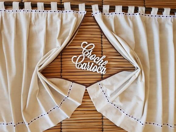 Cortina de Linho Misto Cru Sob Medida