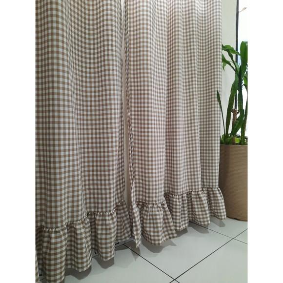 Cortina para Porta Balcão Cabeça Dupla Sob Medida