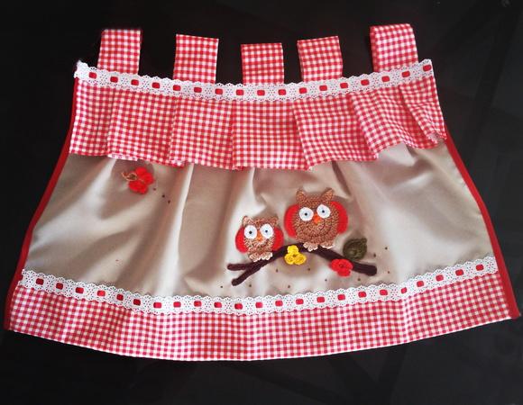 Cortininha para puxador de forno
