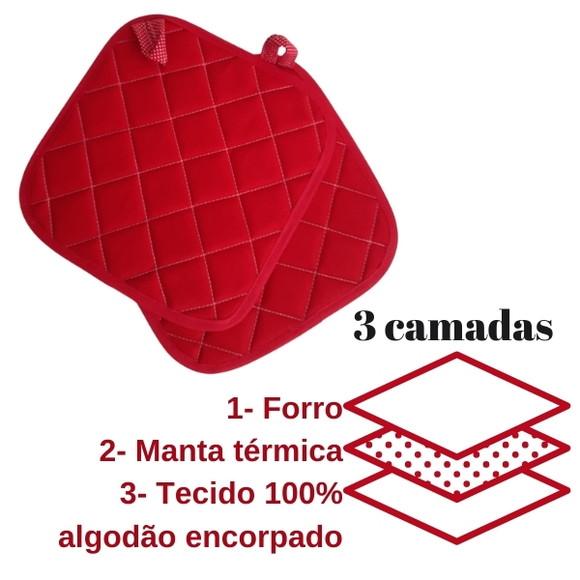 Descansos de Panelas 2 Peças Escolha Cores 25x25cm