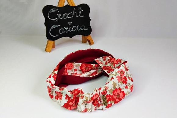 Faixa Tiara Cruzada Cabeça Elástico Escolha Cores