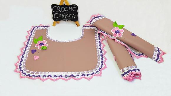 Jogo de Banheiro Rosa Vintage