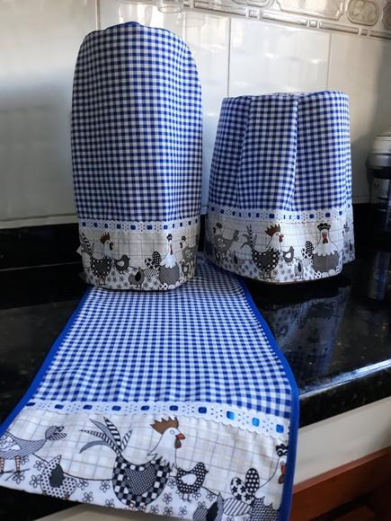 Jogo de Cozinha Capas Fritadeira, Liquidificador e Centrinho