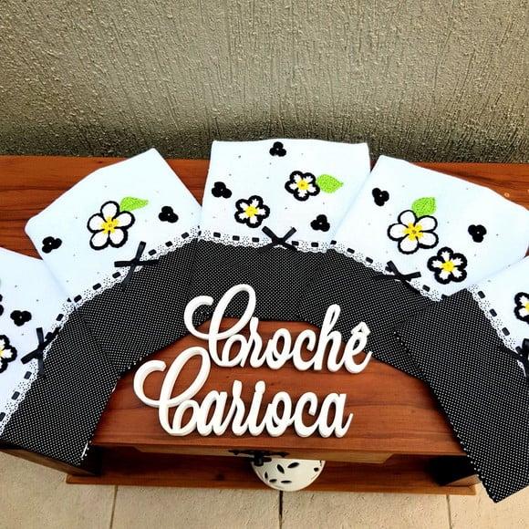 Jogo de Panos de Prato 5 Pc 80x49 Grande Escolha Cor