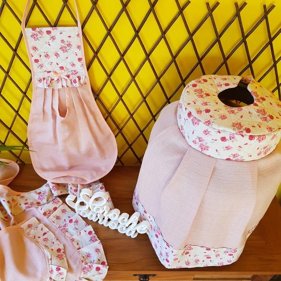 Joguinho de cozinha - Rose Floral - 3 peças