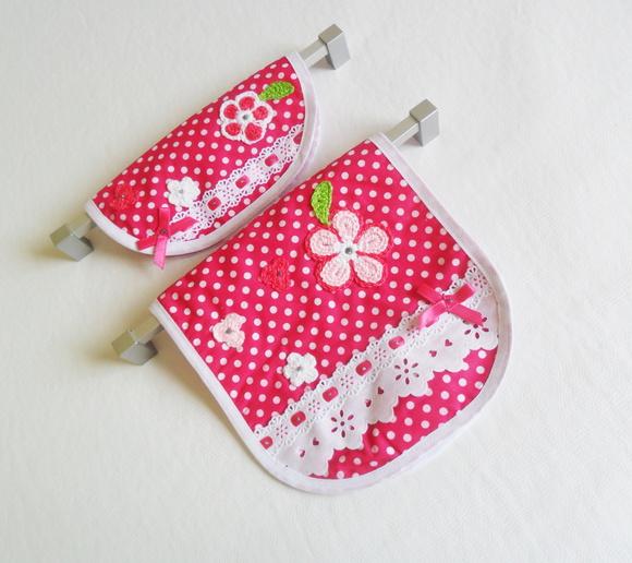 Joguinho para cozinha Rosa Floral: 5 peças
