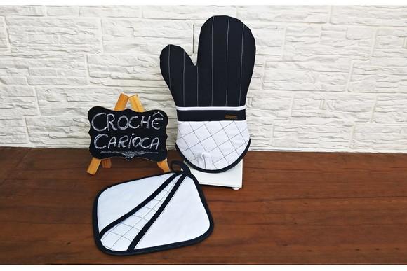 Luva e Pegador de Cozinha Térmicos Minimalistas Modernos