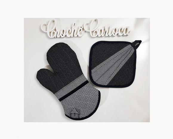 Luva e Pegador Térmicos Minimalista Elegante