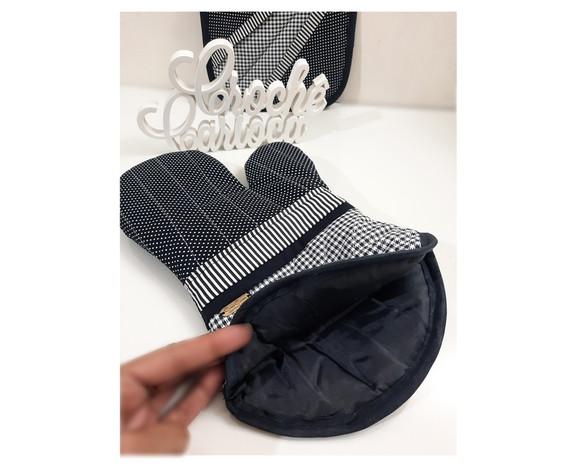Luva e Pegador Térmicos Minimalista Elegante