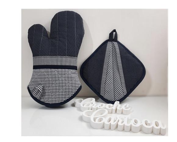 Luva e Pegador Térmicos Minimalista Elegante