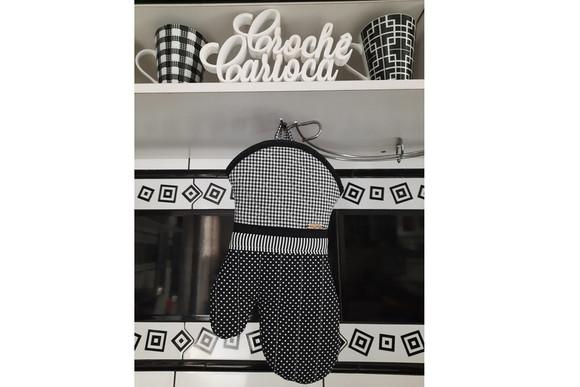 Luva Térmica Cozinha Composê Minimalista Modelagem Exclusiva