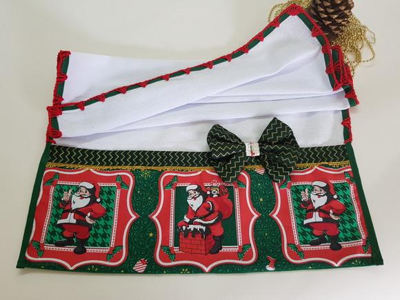 Pano De Natal Papai Noel