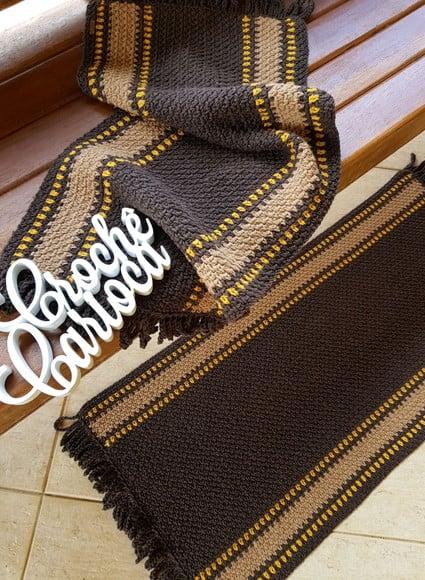 Passadeiras Crochê 2 Pc 100 x 45 ou Sob Medida Escolha Cor