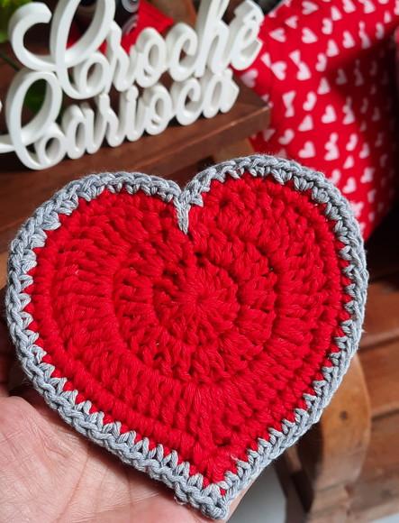 Porta Copos Coração Love Mesa Posta