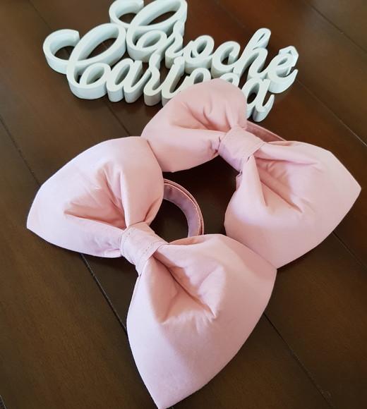 Prendedores De Cortina Laços - Rosa Envelhecido - Par