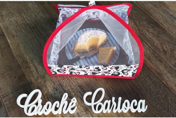 Protetor Cobre Alimentos Bolo Queijo Mesa Posta Escolha Cor