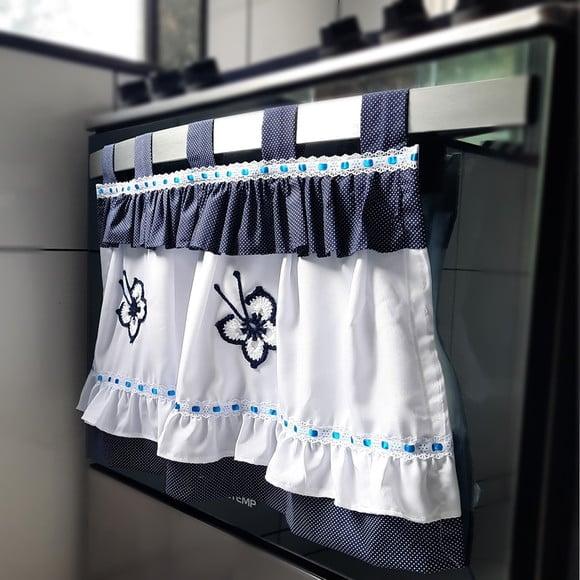 Tapa Forno Cortininha Babadinhos Borboleta Escolha Cores