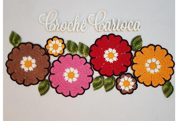 Trilho de Mesa em Crochê Russo - Escolha Cores!