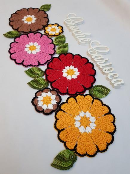 Trilho de Mesa em Crochê Russo - Escolha Cores!