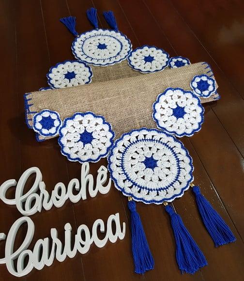 Trilho de Mesa Mandala Zen Boho Escolha Cor e Sob Medida