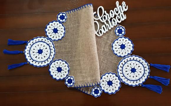 Trilho de Mesa Mandala Zen Boho Escolha Cor e Sob Medida