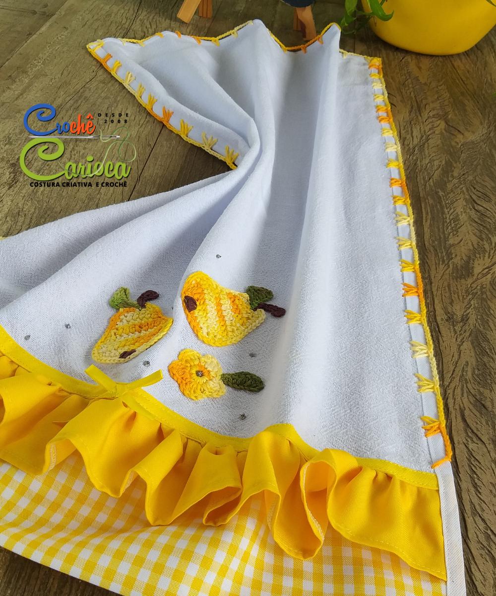 Panos de Prato composê Amarelo Cozinha